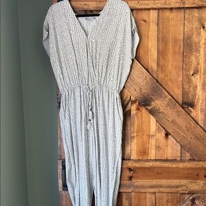 Gray Polka Dot Jumpsuit